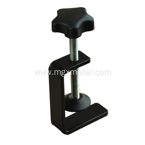 Clamp For Screen Black Coating Metal Partition Table Desk C Clamp Factory